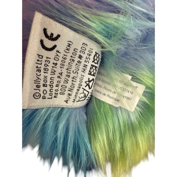 12" Jellycat Rainbow Pompom Ostrich Plush Fuzzy Bird Stuffed Plush - Picture 3 of 5